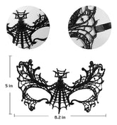 Nessiworld Black Color Lace Party Ball Mask No 15